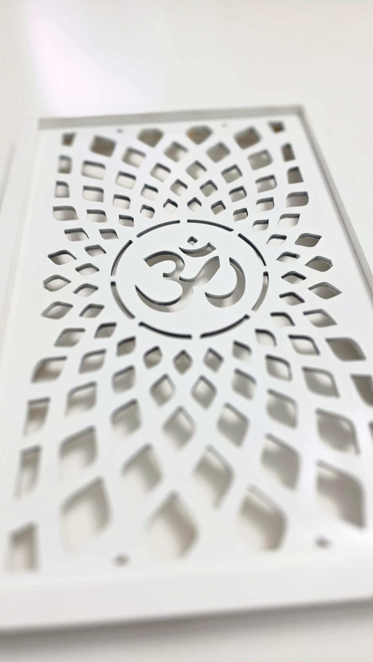 lluminated Om Mandala Wall Art – Handcrafted Spiritual Light Panel