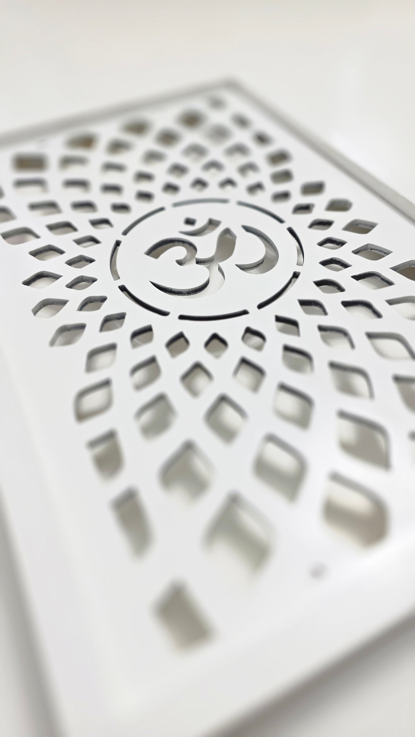 lluminated Om Mandala Wall Art – Handcrafted Spiritual Light Panel